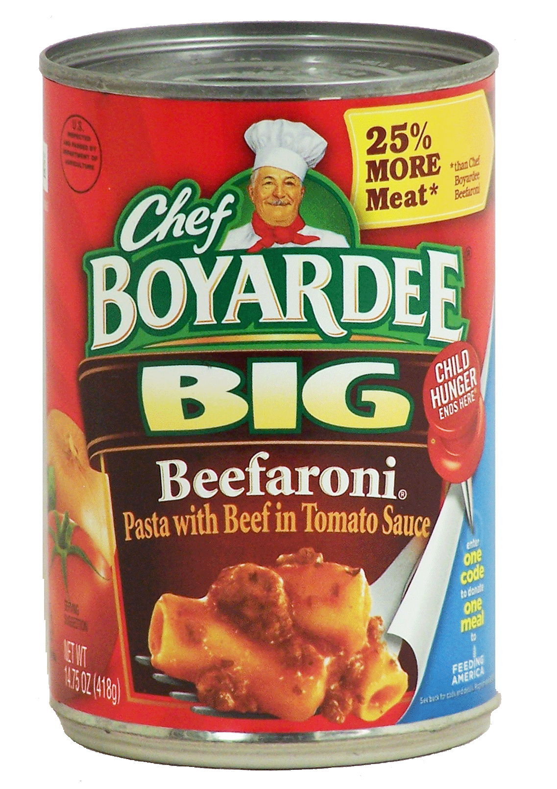 Chef Boyardee Beefaroni Big w/Beef In Tomato Sauce Full-Size Picture